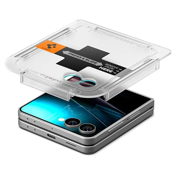 Spigen Glass TR EZ Fit HD sklo Samsung Galaxy Z Flip7 číre (1 ks) - Ochranné fólie a sklo - Obrázok 2814bcb8cb584271b7a62b23e876e8ba