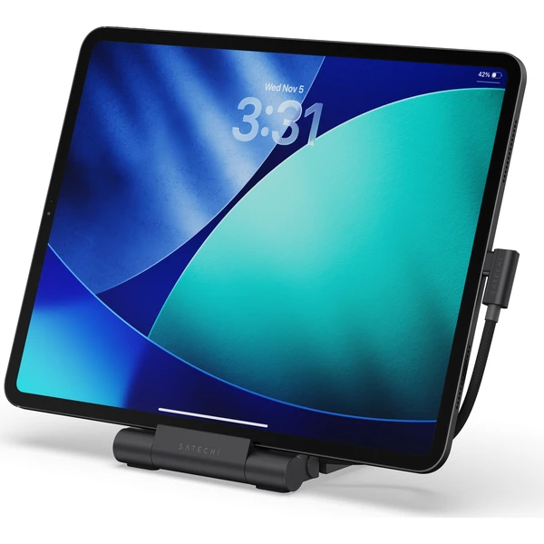 Satechi OntheGo Foldable Stand Hub dokovací stanice pro iPad (100W) vesmírně černá - Dokovacie stanice - Hlavný obrázok