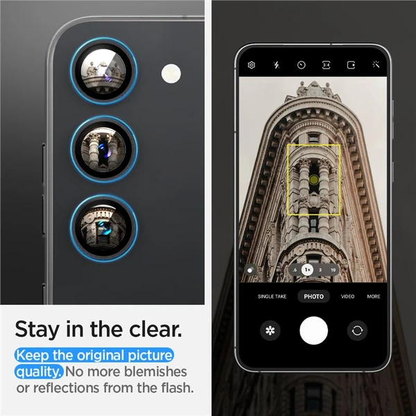 Spigen Glass EZ Fit Optik Pro 2 Pack sada skiel Samsung Galaxy S23/S23+/S24 - Ochranné fólie a sklo - Obrázok 2821000J01