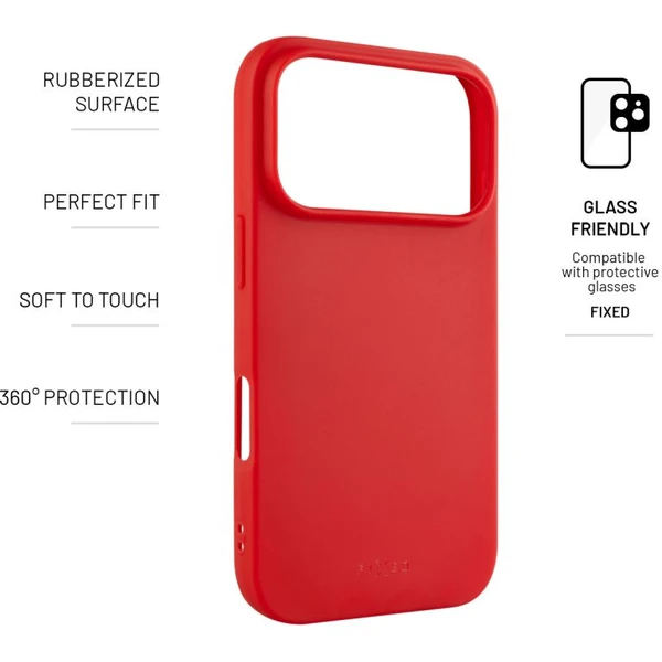 FIXED Story silikónový kryt Apple iPhone 17 Pro červený - Puzdra - Obrázok 283e8155215e47a2b780ecc255dbb291