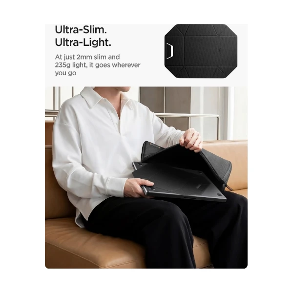 Spigen Slim Fold Laptop Stand & Vertical Dock stojan čierny - Stojany - Obrázok 284e279c1e874129a223782400afc279