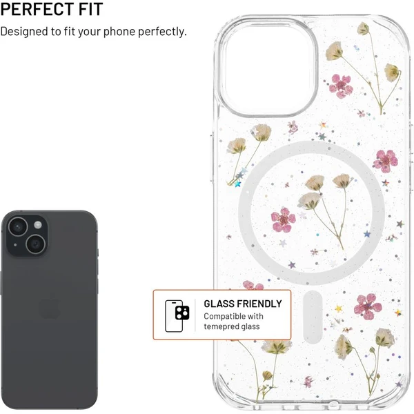 FIXED MagBloom kryt s MagSafe Apple iPhone 15 Blush Plum - Puzdra - Obrázok 28531435b0bd4095b5e36f9fc45484ee
