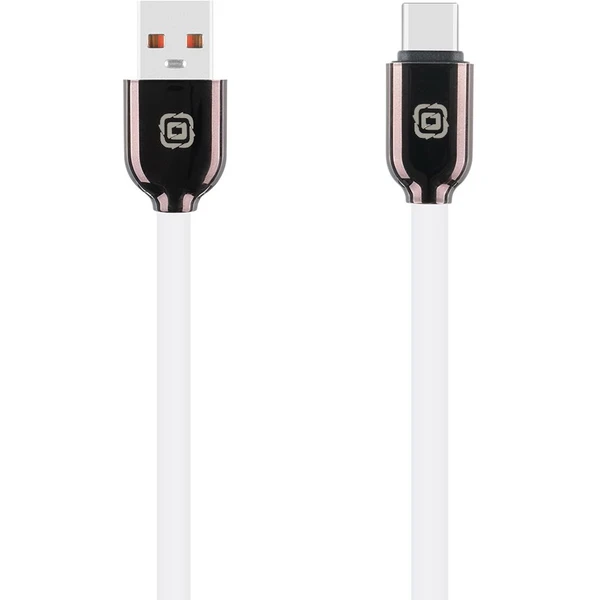 OBAL:ME Elegantný napájací kábel USB-A/USB-C 18W 1m biely - Káble a redukcie - Hlavný obrázok
