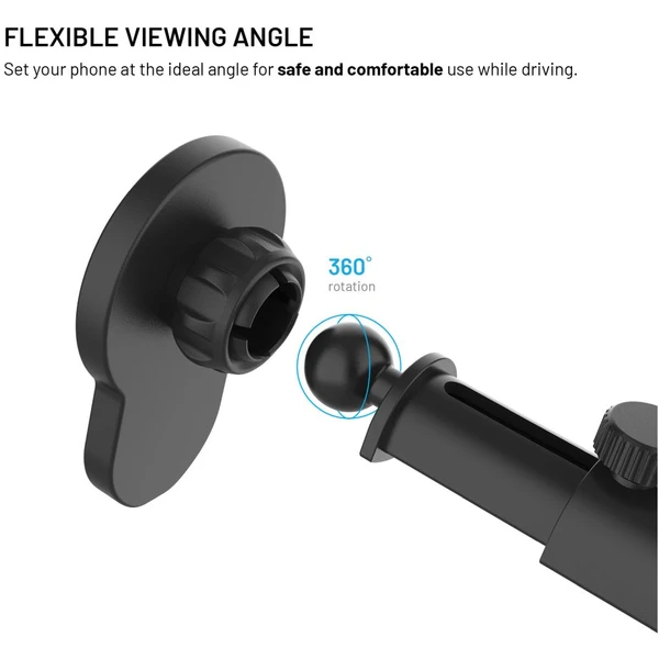 FIXED MagClick XL držiak s bezdrôtovým nabíjaním a MagSafe čierny - Držiaky - Obrázok 285e7653b5bc4520a80ab0947e1ccc01