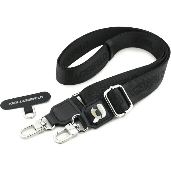 E-shop Karl Lagerfeld Universal Crossbody popruh Karl Patch čierny
