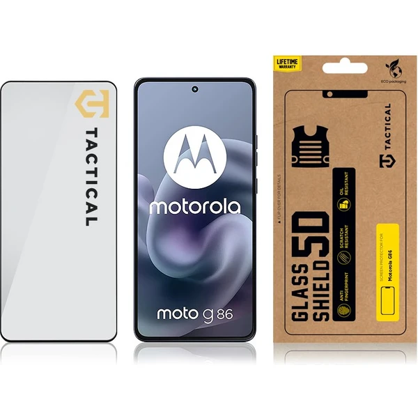 Tactical Glass Shield 5D sklo pre Motorola G86 čierne - Ochranné fólie a sklo - Obrázok 288486e9a2fb40deaa0a51e9ec438fdc