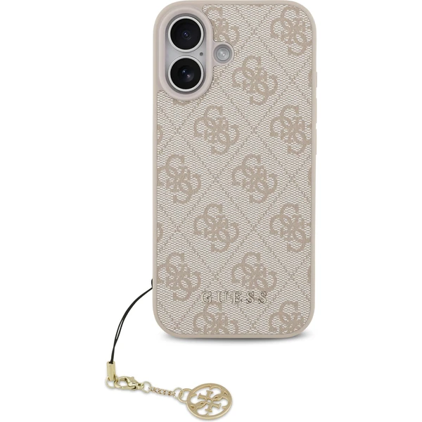 Guess 4G Charm kryt iPhone 17 ružový - Puzdra - Obrázok 28969dd9a85f4154a538a71909dbcb7b