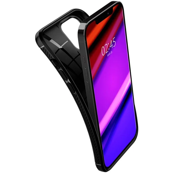 Spigen Rugged Armor kryt iPhone 12 / 12 Pro čierny - Puzdra - Obrázok 28B3200401
