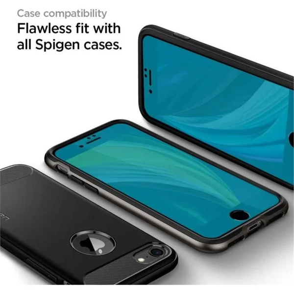 Spigen 3D tvrdené sklo Align FC Apple iPhone SE/8/7 čierne - Ochranné fólie a sklo - Obrázok 28CP300301