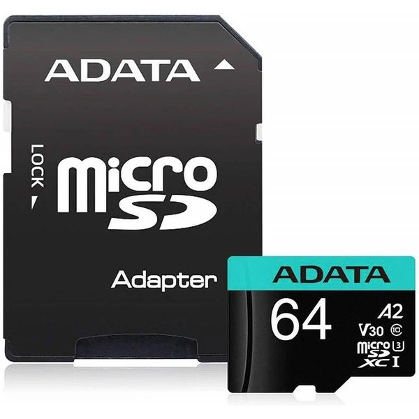 ADATA Premier Pro microSDXC 64GB + SD adaptér - Pamäťové karty - Obrázok 28KVF00101