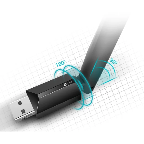 TP-Link Archer T2U Plus WiFi USB adaptér - Sieťové karty - Obrázok 28QFF00101