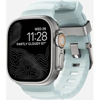Nomad Rocky Point Band remienok Apple Watch 49/45/44/42mm strieborný/ľadovo modrý - Remienky