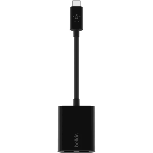 Belkin CONNECT USB-C audio/napájací adaptér čierny - USB huby - Obrázok 28VN300301