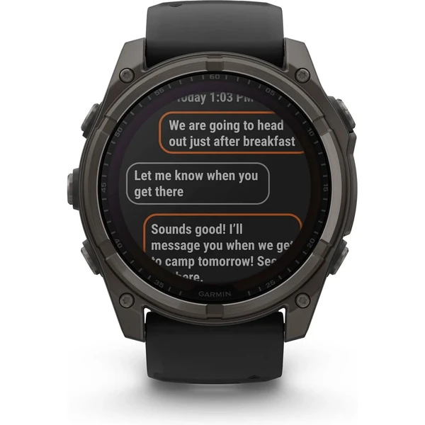 Garmin Fenix 8 Solar 51 mm titán čierne - Inteligentné hodinky - Obrázok 28YE000O01