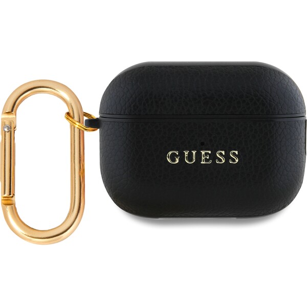 Guess PU Grained Classic Logo puzdro pre AirPods Pro 2 čierne