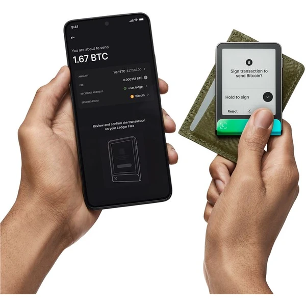 Ledger Flex krypto peňaženka (iOS/Android/MacOS/Windows/Linux) Oxidate Green - Krypto peňaženky - Obrázok 28be986bf9904bccbef62dedcfae2eae