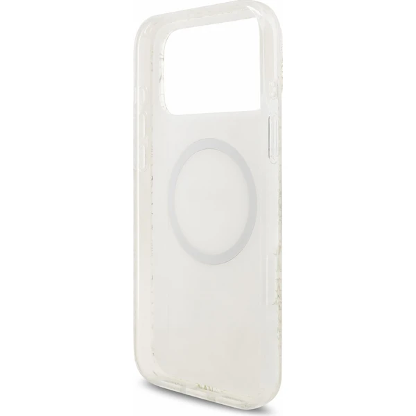 Guess IML Flowers Allover Strap MagSafe Zadný kryt pre iPhone 18 Pro Max White - Puzdra - Obrázok 28eed4578a454623a2e577d10c17e1a5