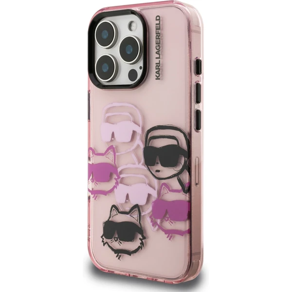 Karl Lagerfeld IML Multi K&CH Heads kryt iPhone 16 Pro Max ružový - Puzdra - Obrázok 28ff6121651c40b6b9a7ee8746445c3e