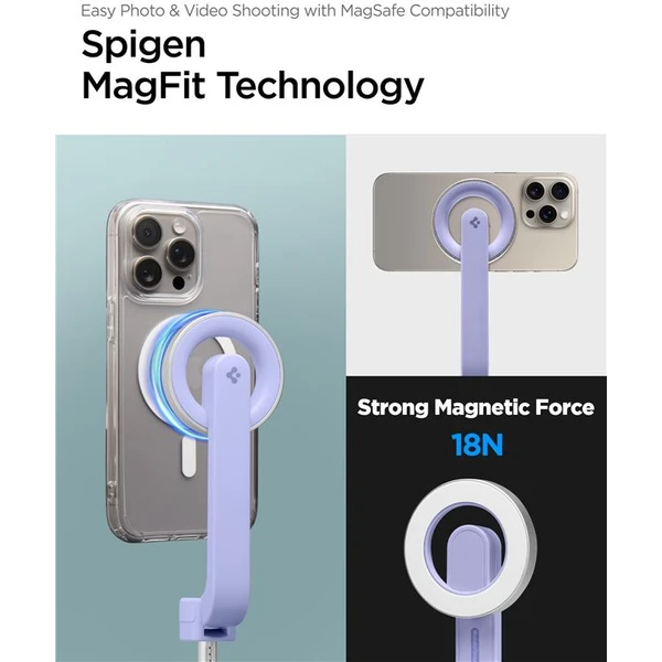 Spigen MagSafe Tripod Selfie Stick, lavender - Držiaky - Obrázok 292ae41dc91c4ffb862e843e922eeb52