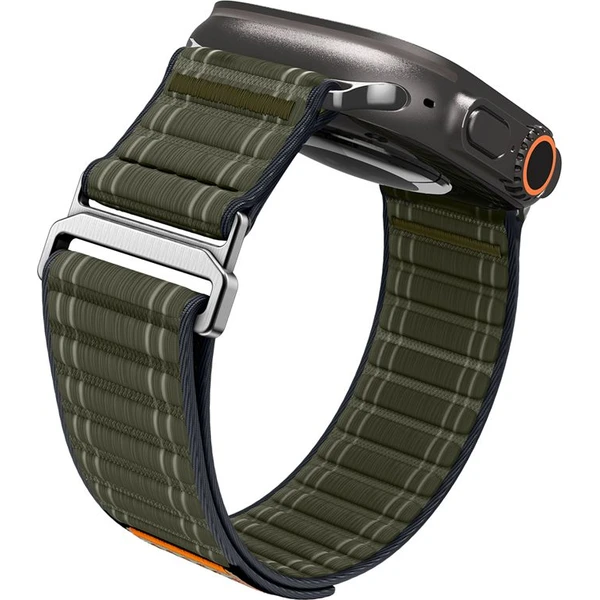 Spigen Fabric Band remienok (suchý zips) Apple Watch 49/46/45/44mm zelený - Remienky - Obrázok 292fd4a06f8345c2835a886af85384d6