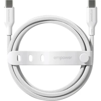 PanzerGlass USB-C/USB-C napájací kábel 240W 1,2m biely - Káble a redukcie