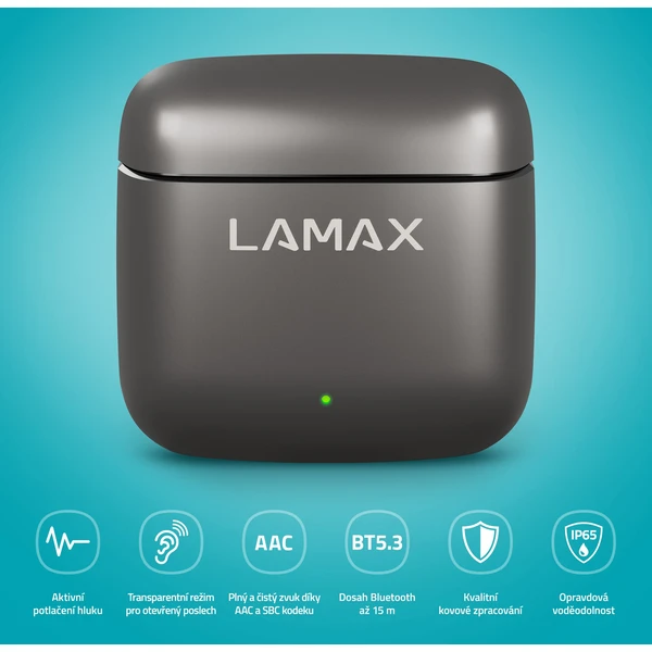 LAMAX SteelDots3 ANC bezdrôtové slúchadlá - Slúchadlá - Obrázok 2959d4d3a7c04401b35450b216583bf0