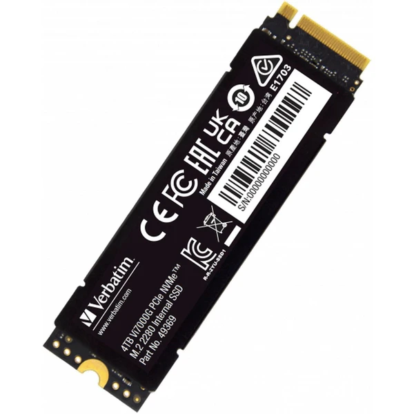 VERBATIM SSD Vi7000G Internal PCIe NVMe M.2 SSD 4TB - SSD - Obrázok 2963000O01
