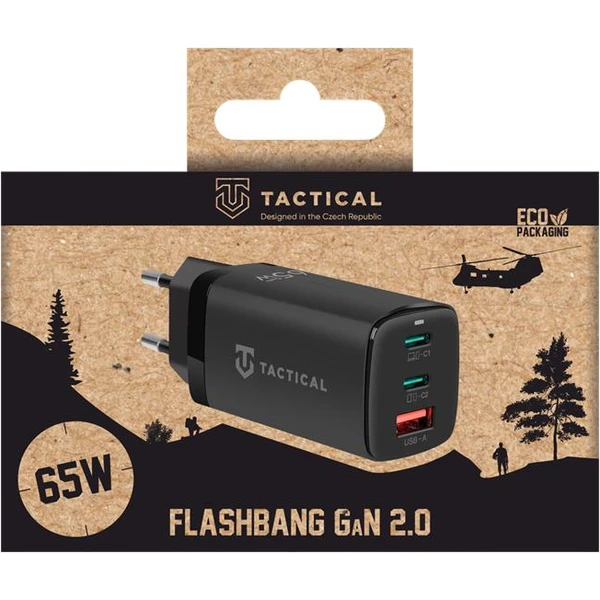 Tactical FlashBang 2.0 GaN 65W nabíjačka čierna - Nabíjačky - Obrázok 2969f086e0fe4e6b8764d0610d41b258