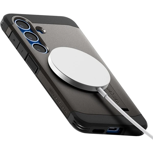 Spigen Tough Armor MagSafe kryt Samsung Galaxy S25+ tmavo šedý - Puzdra - Obrázok 298196f859224e87b837a8b1c16f6c6f