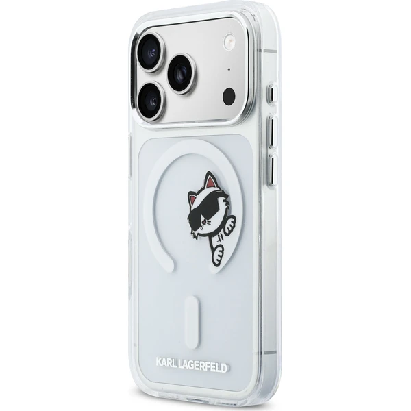 Karl Lagerfeld IML Choupette Peekaboo MagSafe kryt iPhone 17 Pro priehľadný - Puzdra - Obrázok 2999f785fe774b0081ad20c835e7291d