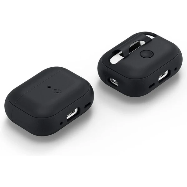 Spigen Silicone Fit puzdro s pútkom Apple AirPods Pro (2nd Gen) čierne/limetkové - Puzdra - Obrázok 29C5000L01