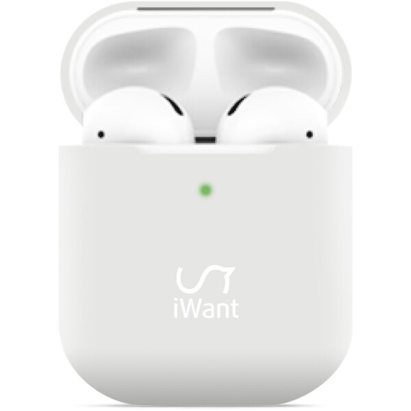iWant AirPods 2. generácie ultra-tenké púzdro biele