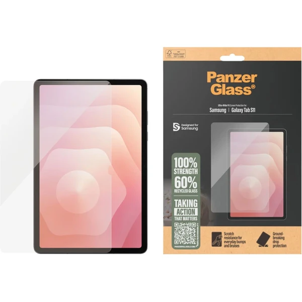 PanzerGlass® Ultra-Wide Fit sklo Samsung Galaxy Tab S11 číre - Ochranné fólie a sklo - Obrázok 29OI000K01