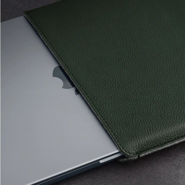 Woolnut kožené Sleeve púzdro pre 15" MacBook Air tmavo zelené - Puzdra - Obrázok 29SR100501