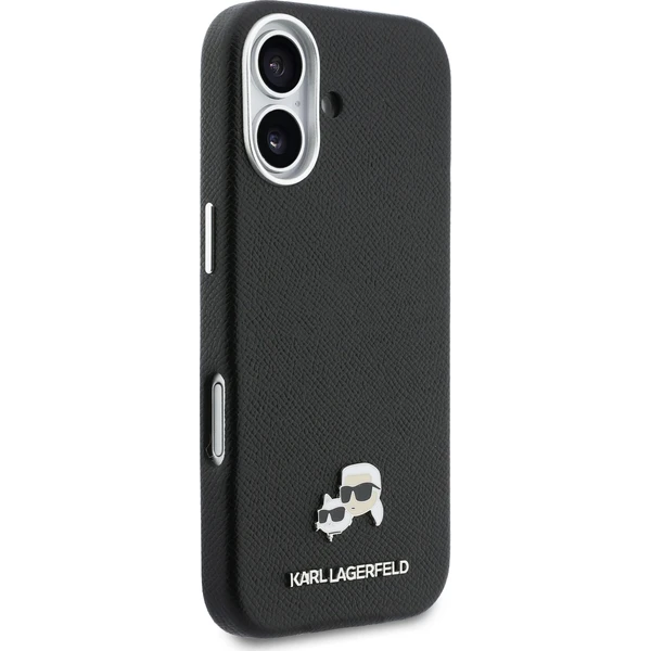 Karl Lagerfeld PU Karl a Choupette Headš Piny MagSafe kryt iPhone 17 čierny - Puzdra - Obrázok 29c05b4ecc5d4ff1acc9e65fe5413475