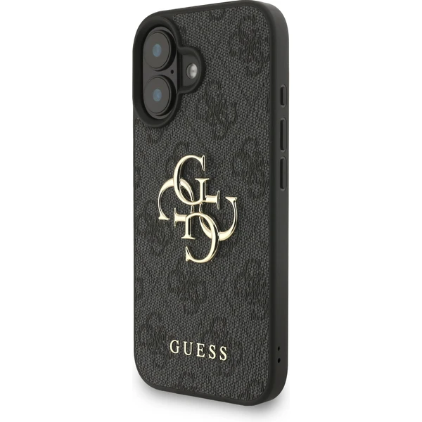 Guess PU 4G Metal Logo Strap kryt iPhone 16 čierny - Puzdra - Obrázok 29d66f3c7e7d4045b0dd36dd1d264561