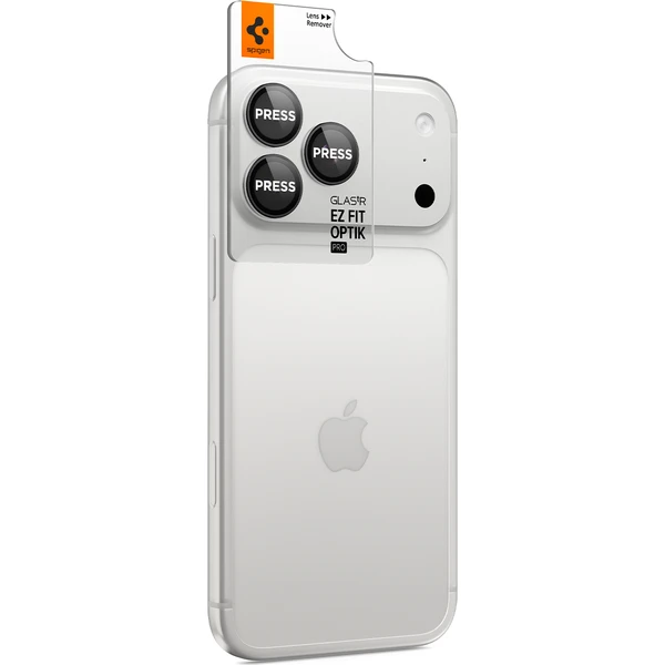 Spigen Glass tR EZ Fit Optik Pro 2 Pack sada sklíčok iPhone 18 Pro Max/18 Pro tmavošedá - Ochranné fólie a sklo - Obrázok 29d6ba43e29841dfbeb342fa7e78ba41