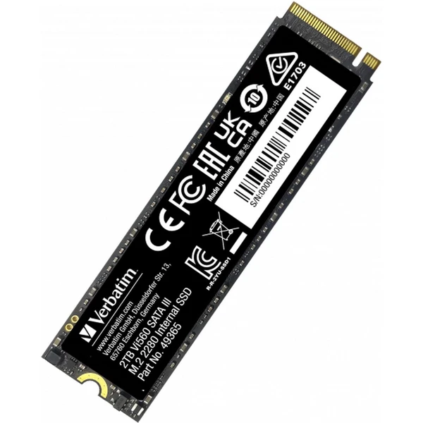 VERBATIM SSD Vi560 S3 M.2 2TB SATA III - SSD - Obrázok 2A63000O01