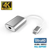 PremiumCord USB-C/Mini DisplayPort redukcia 4K 0,15m strieborná - Káble a redukcie