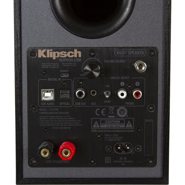 Klipsch R-41PM aktívny stereo reproduktory čierne - Reproduktory - Obrázok 2AJG000K01
