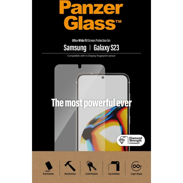 PanzerGlass™ Ultra-Wide Fit Samsung Galaxy S23/S22 (celolepené s funkčným odtlačkom prstov) - Ochranné fólie a sklo - Obrázok 2AS1G00101