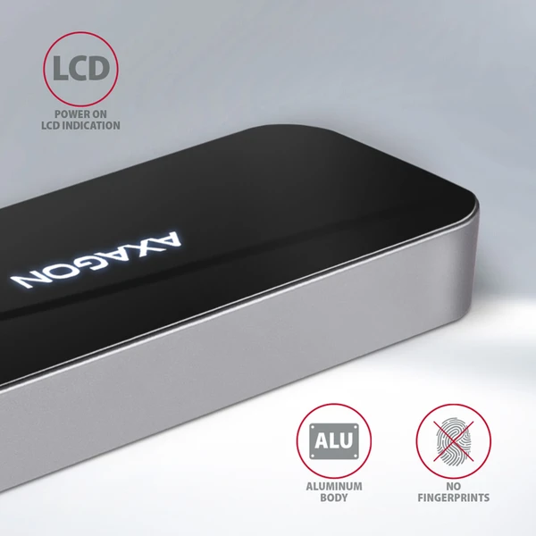AXAGON USB hub 3x USB-A, HDMI, RJ-45 kábel USB-C - Dokovacie stanice - Obrázok 2B13G00101