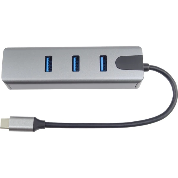 PremiumCord 4v1 USB-C Hub antracitový - USB huby - Obrázok 2B8L000K01