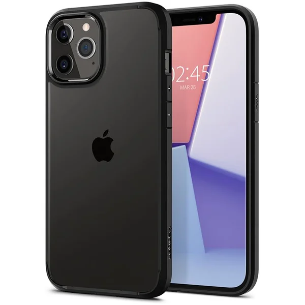 Spigen Ultra Hybrid kryt iPhone 12 / 12 Pro čierny - Puzdra - Hlavný obrázok