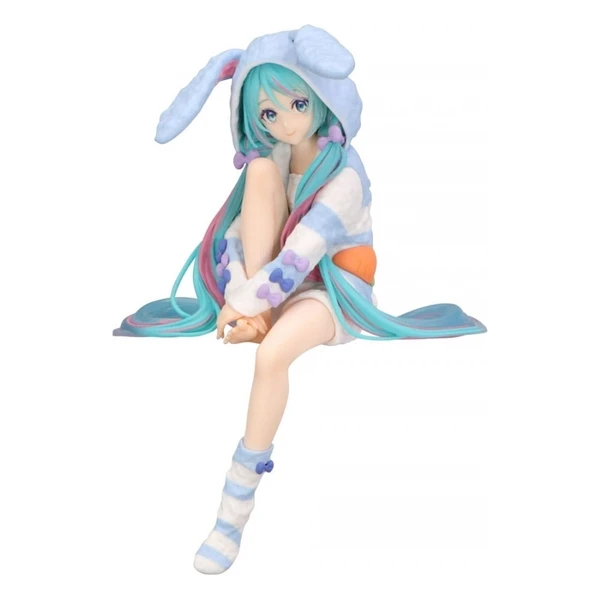 Figúrka Furyu Hatsun Miku Noodle Stopper - Hatsun Miku Rabbit Ear Hood Pajama Blue Color Ver. 14 c - Figúrky - Hlavný obrázok