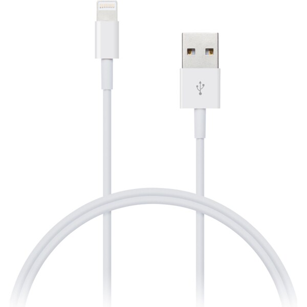 CONNECT IT Wirez Apple Lightning - USB, biely, 2m