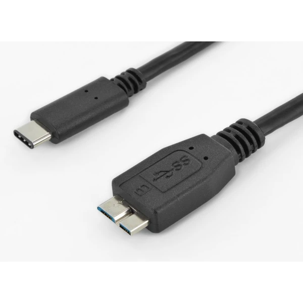 PremiumCord USB-C/MicroUSB-B napájací kábel 2,5W 1m čierny - Káble a redukcie - Hlavný obrázok