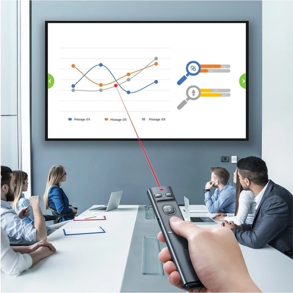 Baseus Orange Dot bezdrôtové ukazovátko šedé - Príslušenstvo pre konferencie - Obrázok 2CXL600301