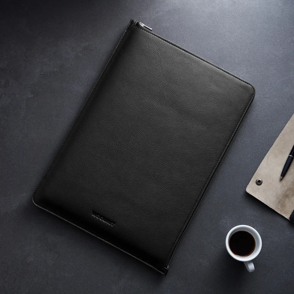 Woolnut kožené púzdro Folio pre MacBook Pro 16" čierne - Puzdra - Obrázok 2DG7000601