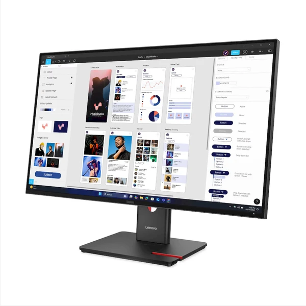 Lenovo ThinkVision T32UD-40 monitor 31,5" - Monitory - Obrázok 2DOI000K01